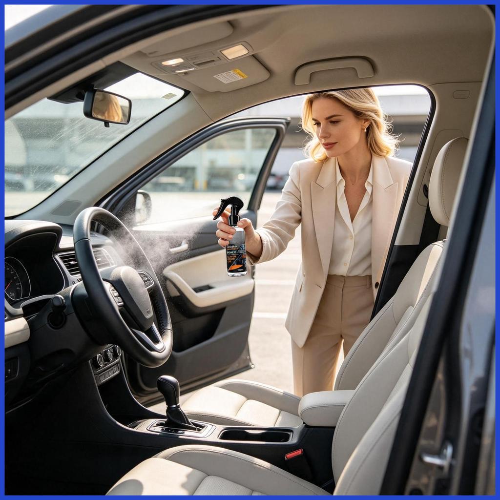 รถ Dashboard Cleaner 100ml Non-Greasy Spray Detailing Care Shine ทําความสะอาดภายในรายละเอียดสเปรย์สํ