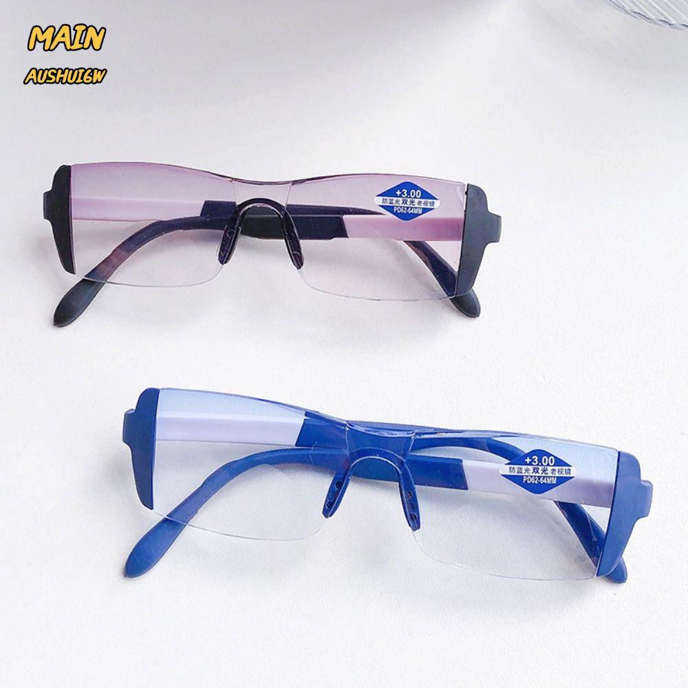 MAINAUSHUI6W แว่นตาอ่านหนังสือ,ความละเอียดสูงเลนส์เรซินสายตายาวแว่นตา,แฟชั่นAnti Glare Anti Blue Lig