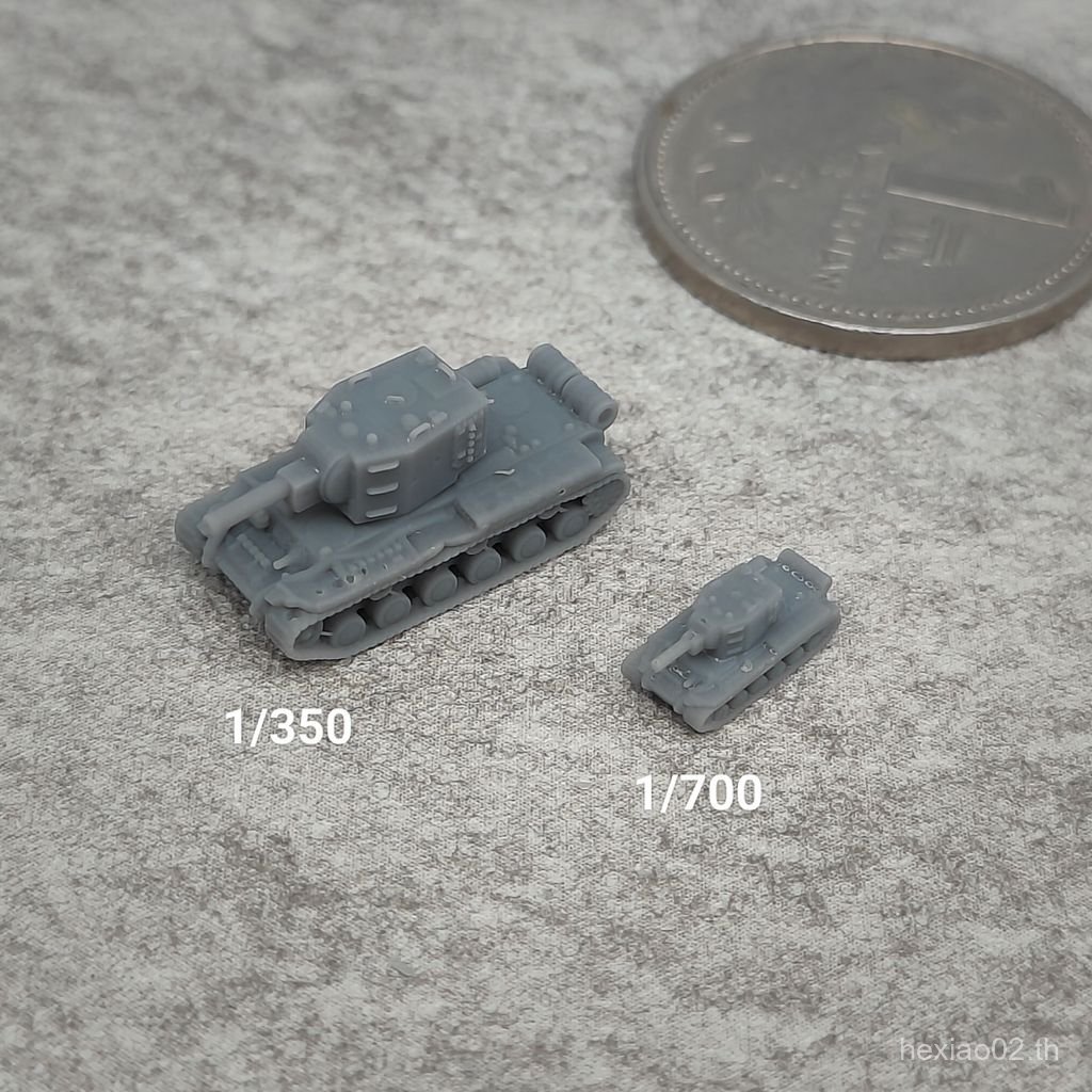 KV2 Tank Resin White รุ่น 1/350/700 Tank Chariot Miniature รุ่น TK009 LIMY