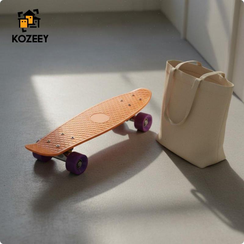 [KOZEEY] สเก็ตบอร์ดขนาดเล็ก Casual Cruiser Compact Penny Board อุปกรณ์กีฬาแบบพกพาสําหรับสันทนาการและ