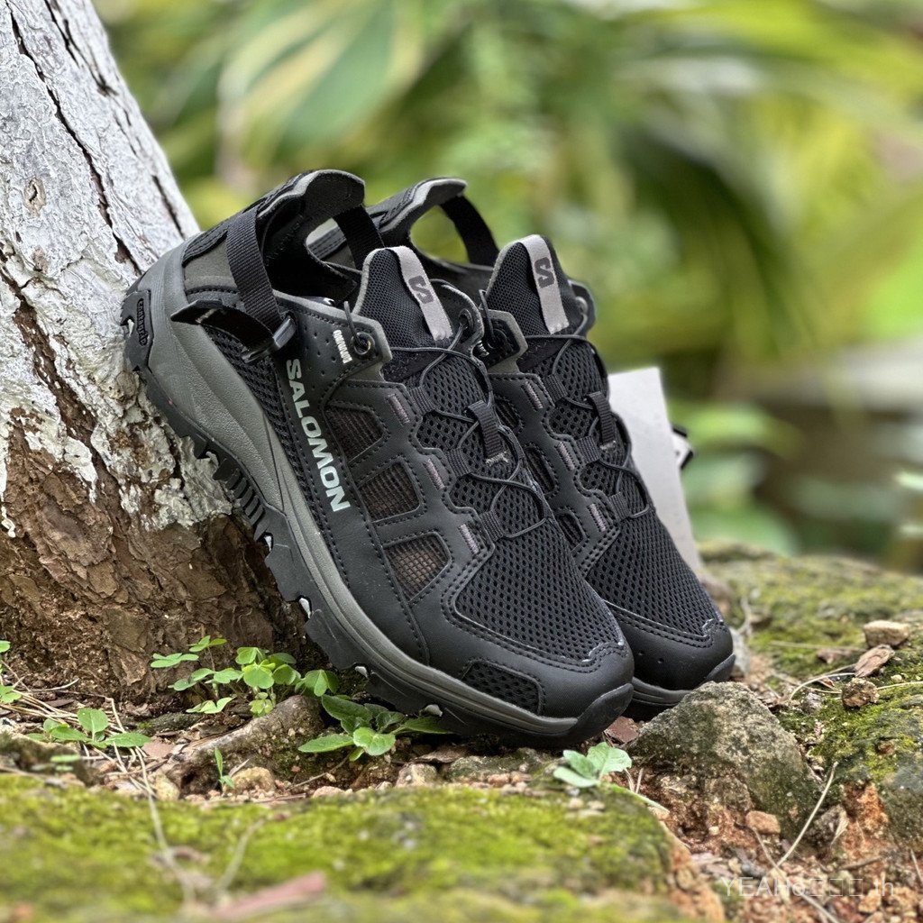 SALOMON Techamphibian 5 กลางแจ้ง River-Up รองเท้า Camping รองเท้าเดินป่า Wading ผู้ชายผู้หญิงสไตล์เดียวกันจอแสดงผล C6H6