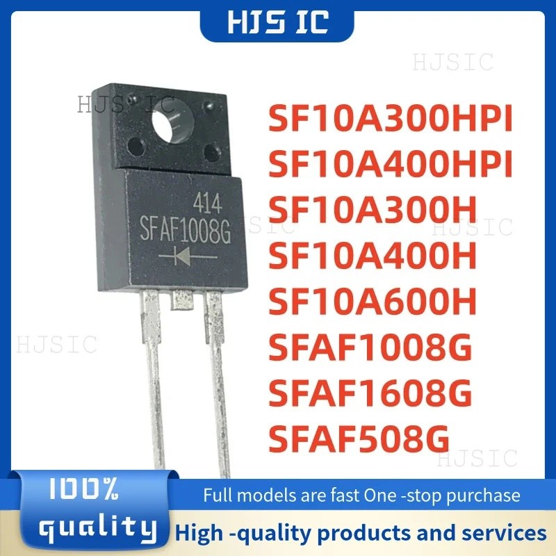 5 ชิ้น SF10A300HPI SF10A400HPI SF10A300H SF10A400H SF10A600H SFAF1008G SFAF1608G SFAF508G TO-220F-2 