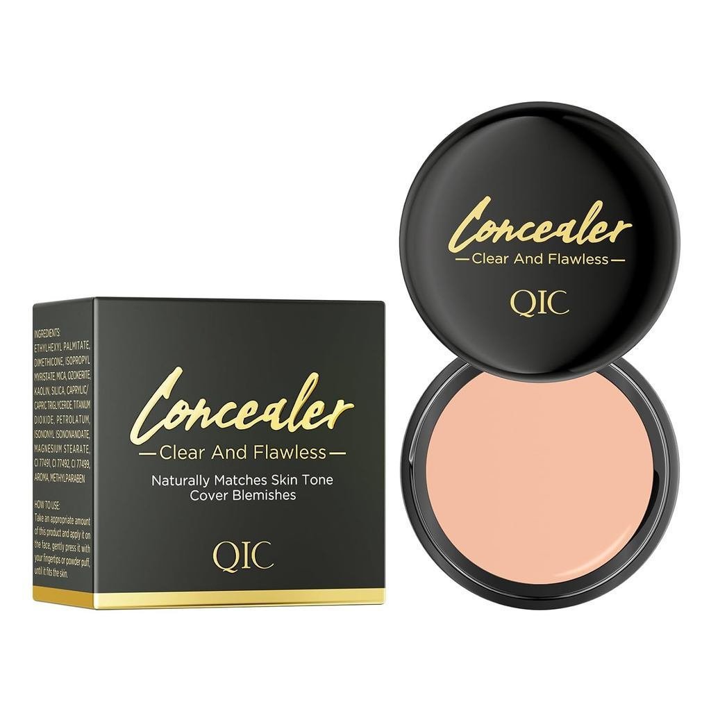 QIC คอนซีลเลอร์, คอนซีลเลอร์สีเฉพาะสําหรับสุภาพสตรี, คอนซีลเลอร์แบบเต็มเอฟเฟกต์, เหมาะสําหรับผิวหน้า