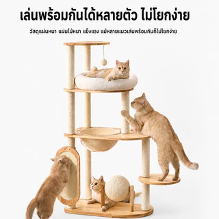 ไม้แมวคอนโดแมว ตัวคอนโดแมวใหญ่ กรอบปีนแมว โครงปีนแมว คอนโดแมว cat tree tower พร้อมโดมนอนแบบใส บ้านแมว condoแมว ทนทาน