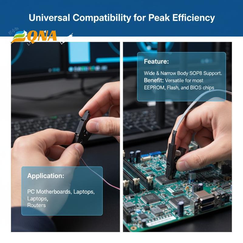 [QNA] CH341A 24 25 Series EEPROM Flash BIOS USB Programmer Module + SOIC8 SOP8 คลิปทดสอบสําหรับ EEPR