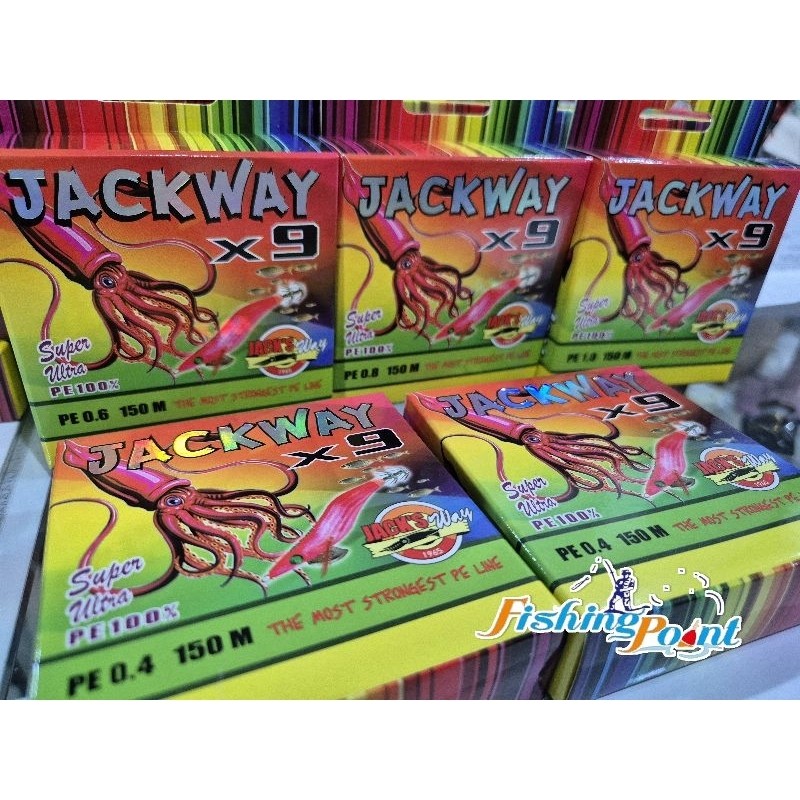 สาย PE Jackway X9 ยาว 150 เมตร (multicolor)
