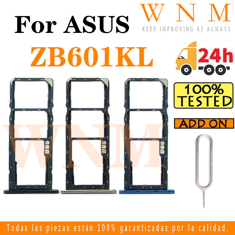 สําหรับ ASUS Zenfone Max Pro M1 ZB601KL ถาดซิมผู้ถือบัตร Reader SD Slot อะแดปเตอร์เปลี่ยน Part