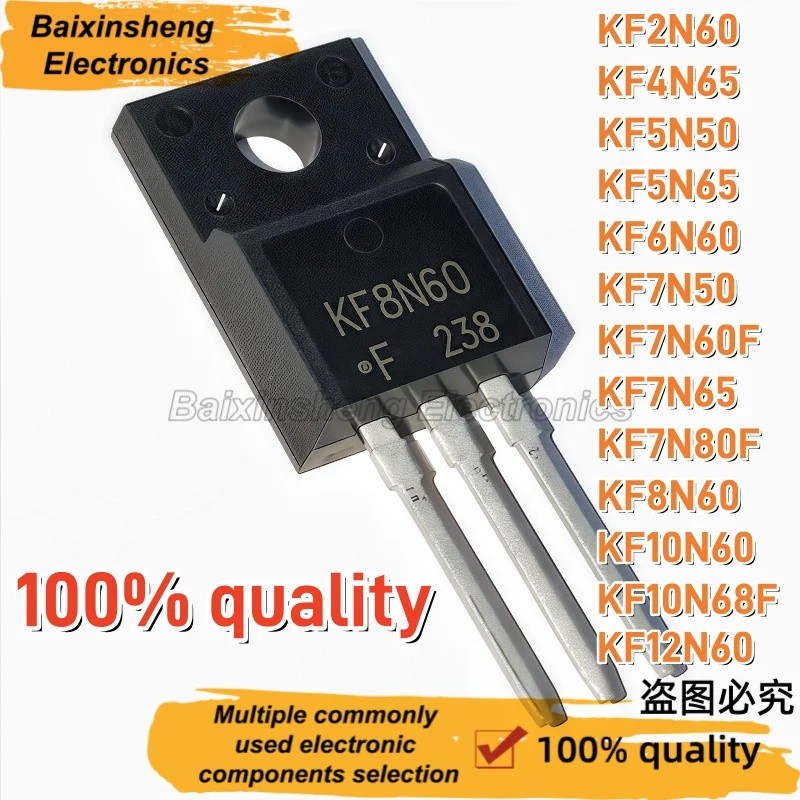 1-5PCS KF2N60 KF4N65 KF5N50 KF5N65 KF6N60 KF7N50 KF7N60F KF7N65 KF7N80F KF8N60 KF10N60 KF10N60F KF10