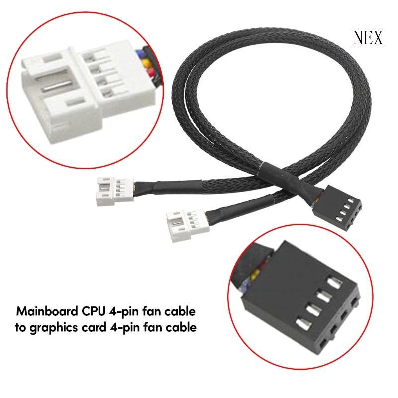 NEX 1 2Ways 4 Pin PWM Splitter 4Pin PWM หญิง 4Pin PWM อะแดปเตอร์สําหรับคอมพิวเตอร์ CPU กรณีพัดลม Sle
