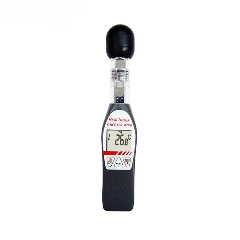 ZEVA AZ8758 เครื่องป้องกันโรคหลอดเลือดสมองความร้อน Handheld WBGT Meter อุณหภูมิเครื่องวัดความชื้น Bl