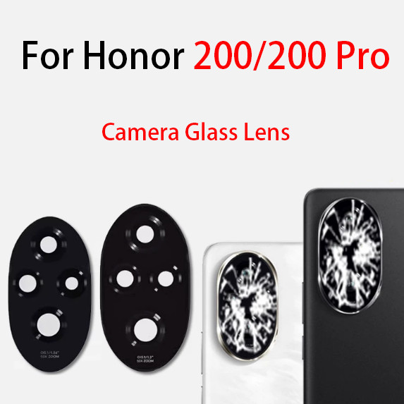 เลนส์กล้องด้านหลังด้านหลังเปลี่ยนสําหรับ Honor 200 200Pro 200 Pro