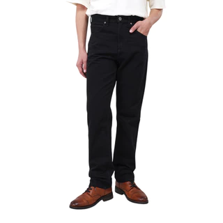 WRANGLER กางเกงยีนส์ผู้ชาย เอวกลาง ทรงตรง ทรง MWZ รุ่น WR SC23MMWZC02 สีดำ