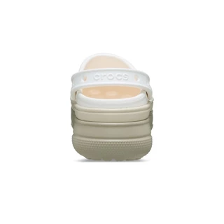 CROCS รองเท้าลำลองผู้ใหญ่ CLASSIC STACKED CLOG รุ่น 211355-0WV - CHALK