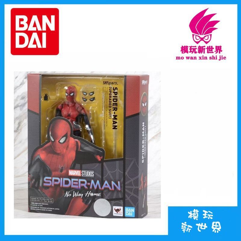 โมเดลฟิกเกอร์ สไปเดอร์แมน  Action Figure Bandai shf Spider-Man 3 Heroes Returnless Upgrade Black Red