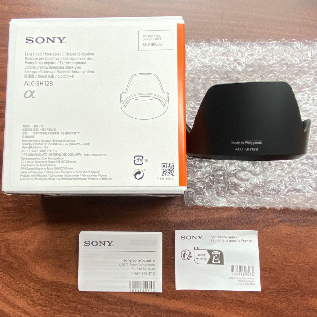 ยี่ห้อใหม่ SONY SONY E18-105 มม.F4G E18-105 SELP18105G Hood SH128