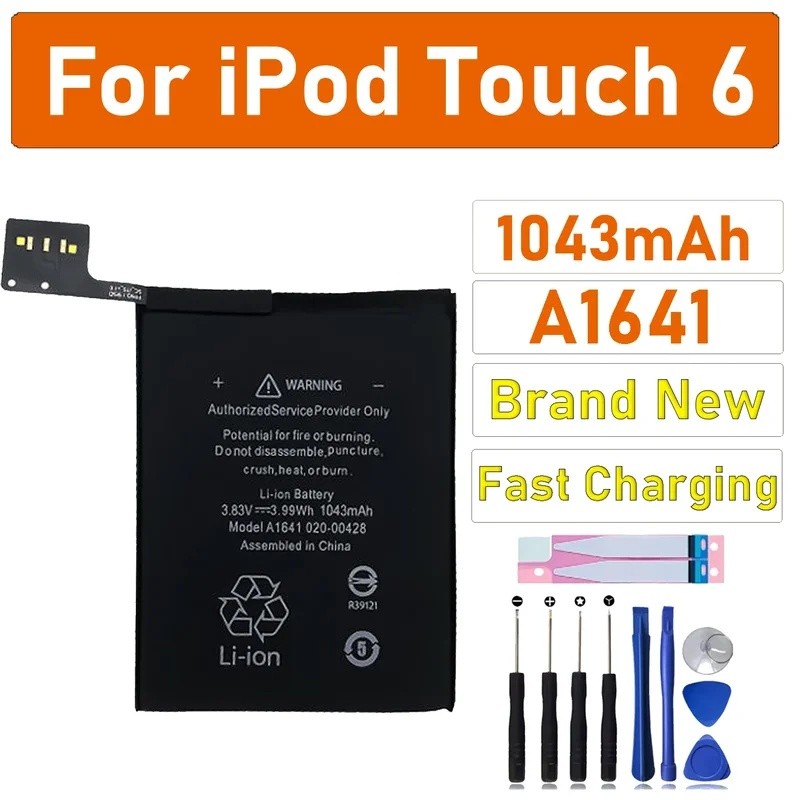 2025 ปี A1641 A1574 1043mAh แบตเตอรี่ทดแทนสําหรับ iPod Touch 6 7 Gen 6th 7th iTouch6 รุ่น 6G 7 7G Ba