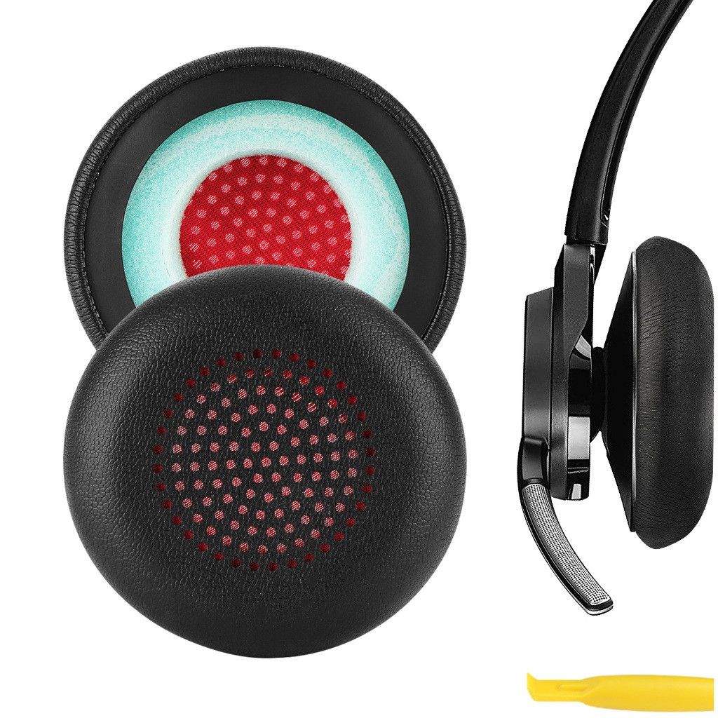Geekria เปลี่ยนแผ่นรองหูฟังสําหรับ Plantronics Voyager Focus 2 UC/UC B825, Voyager 4210/4220, BLACKW