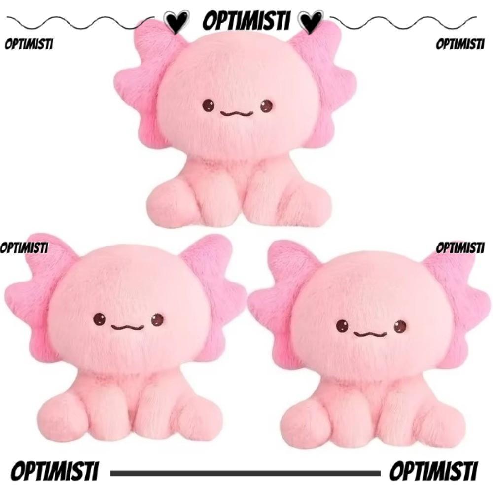 OPTIMISTIVF 1PC ตุ๊กตา Companion ตุ๊กตา, Super Soft Salamander ตุ๊กตาตุ๊กตา, น่ารัก Axolotl Kawaii เ
