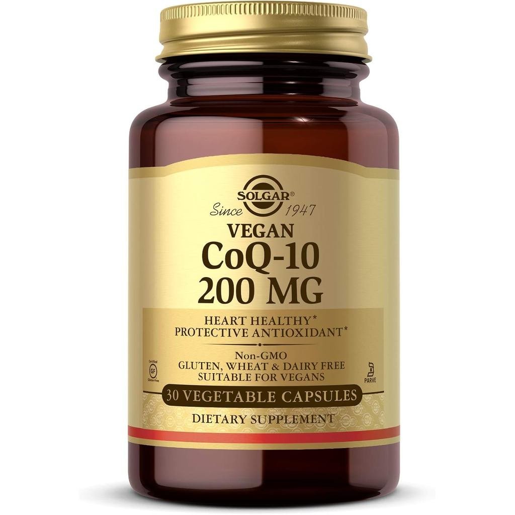 Solgar CoQ-10 (Coenzyme Q-10) แคปซูลผัก 200 mg - แพ็ค 30 ชิ้น