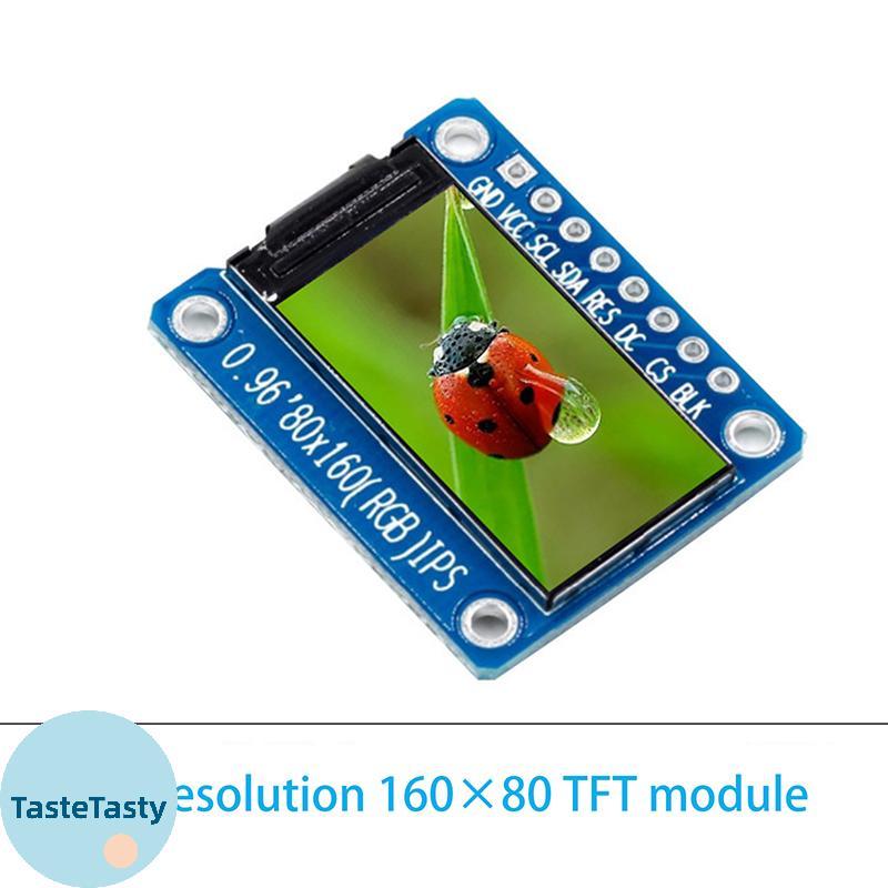 TasteTasty 0.96 นิ้วจอแสดงผล IPS โมดูล OLED สําหรับ 80*160 65K สีสัน RGB TFT LCD Board ST7735 ST7735