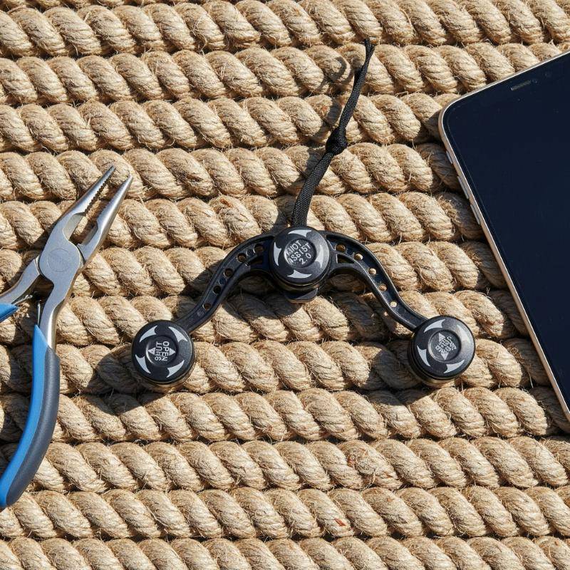RAM Fishing Knotter GT: FG Knot Assist & Line Winding Tool สําหรับการเชื่อมต่อผู้นํา OTC