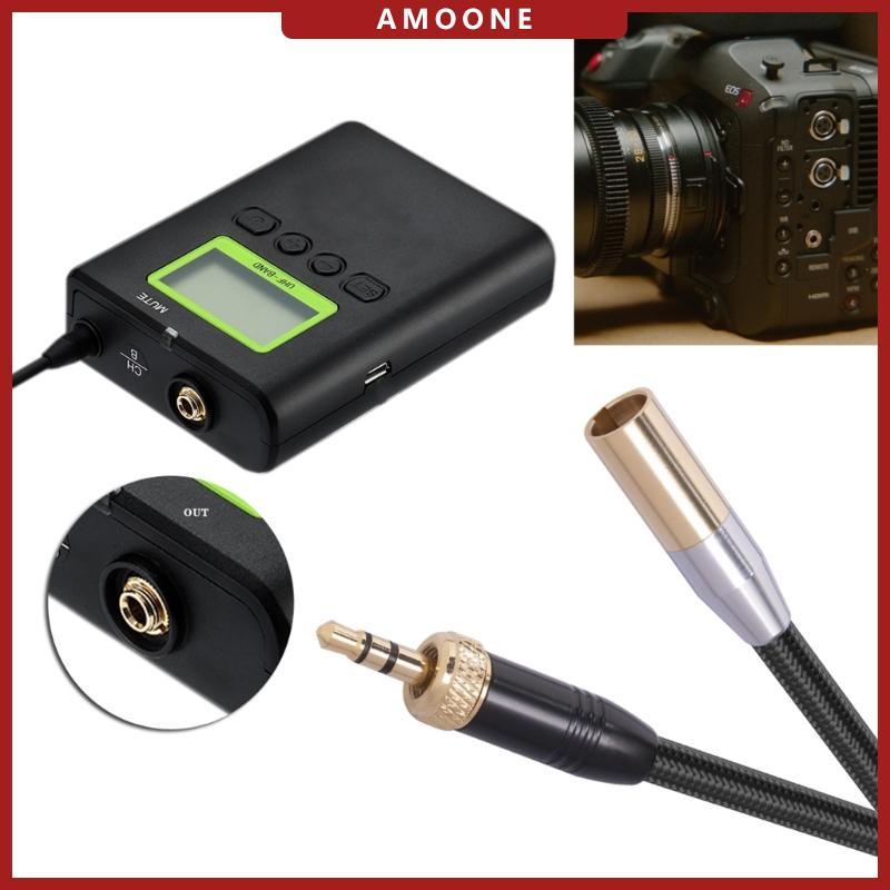 AMOONE Mini XLR Male to 3 5mm Plug Cable 3-pin Mini XLR to 1 8 TRS Plug Cable