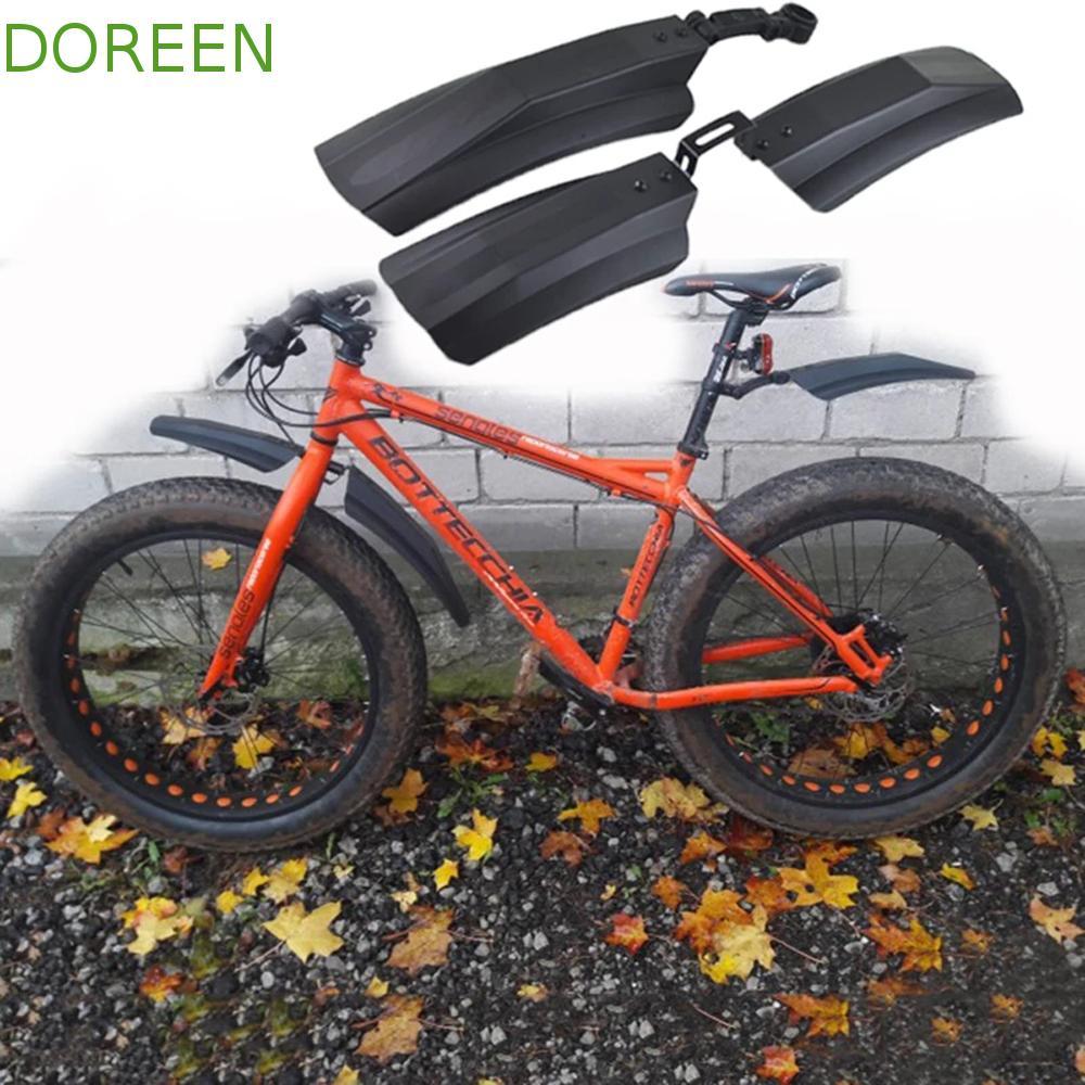 DOREEN Snow Bike Fender ชิ้นส่วนจักรยานจักรยานพับจักรยานไฟฟ้าจักรยาน Fenders สีดําอุปกรณ์ Fat Bike F
