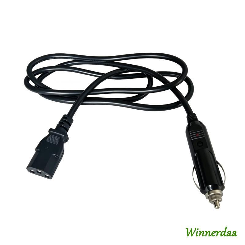 WIN 12V 24V สายไฟรถยนต์พร้อม C13 ปลายหญิงสําหรับกล่องอาหารกลางวันอุ่น