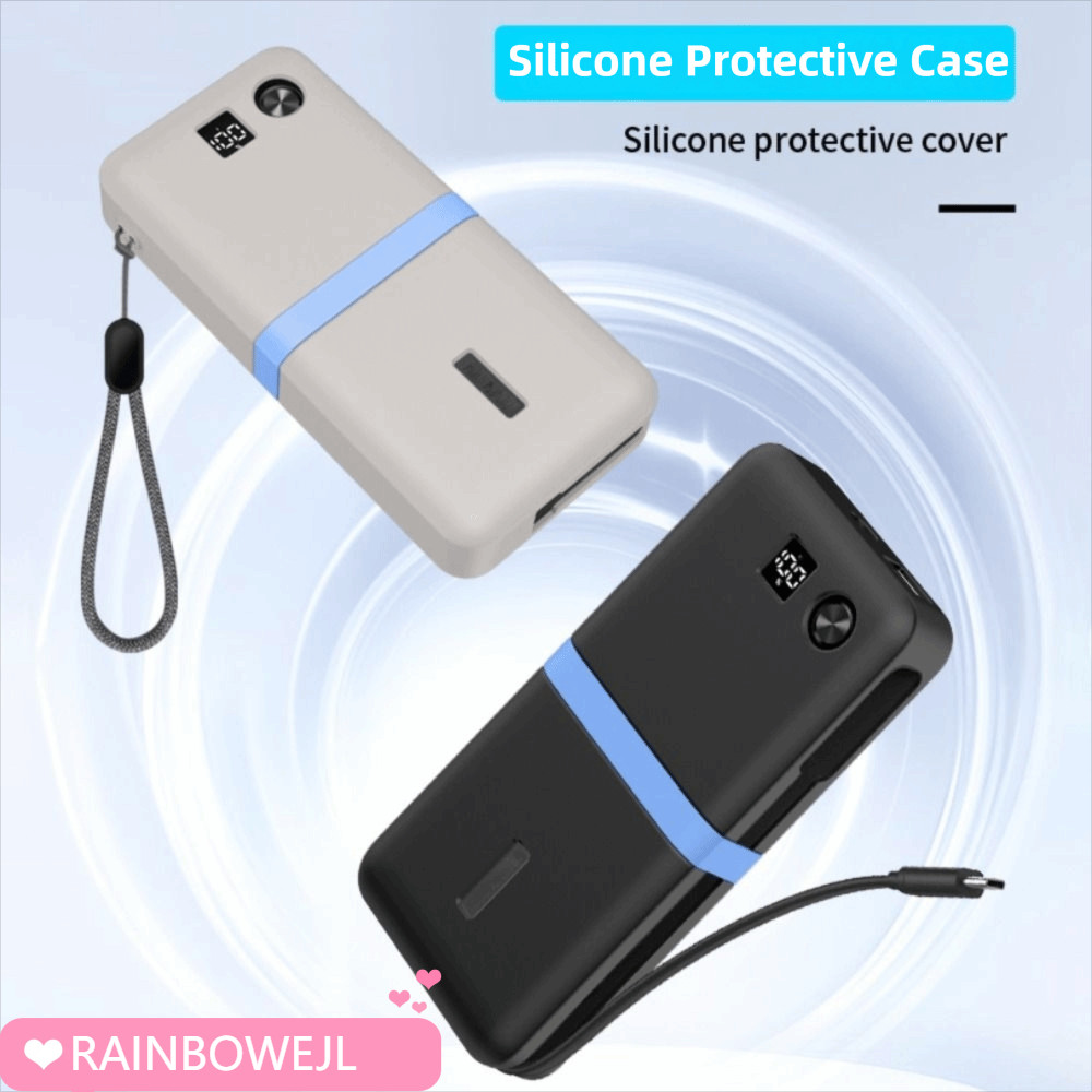 RAINBOWEJL แบบพกพา Charger ป้องกัน,ซิลิโคนกันกระแทกกระเป๋าถือ,พรีเมี่ยม A1383 Anti Drop Soft Full ป้