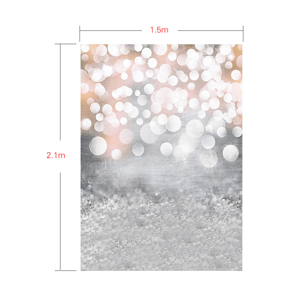 Apill 1.5 x 2.1 m/5 7 ฟุตพื้นหลังการถ่ายภาพ Glitter Light Bokeh Spot ฉากหลังดิจิตอลพิมพ์ Photo Studi