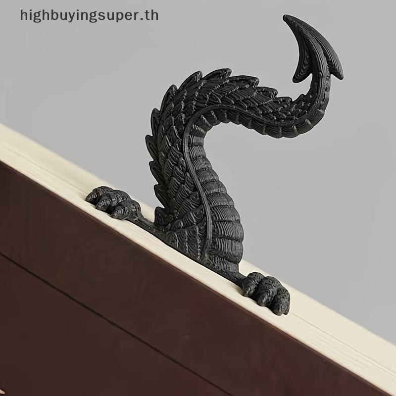 HRTH Dragon Tail Bookmark ศิลปะแฟนตาซีออกแบบหน้า Marker 1/2/4pcs ของขวัญที่ยอดเยี่ยมสําหรับ Writers 