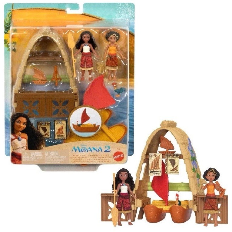 Disney Mattel Moana Play set พร้อม Moana Loto และ Heihei