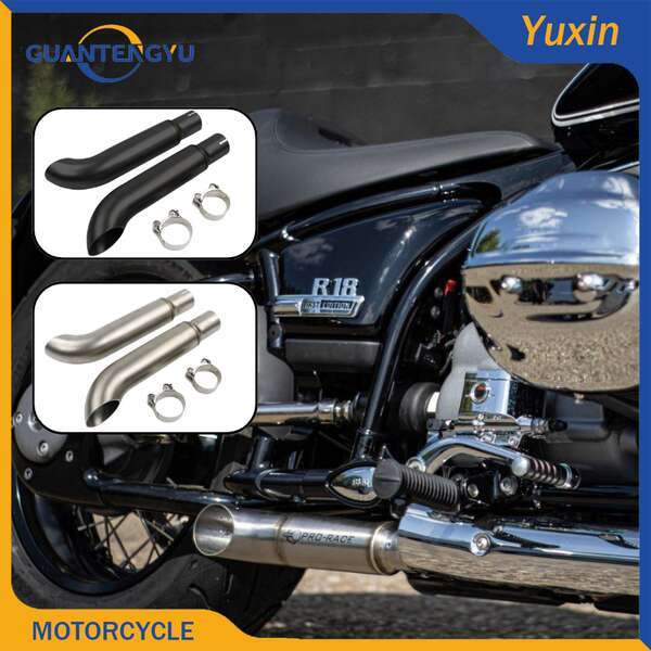 เหมาะสําหรับ BMW R18 R18B R18TC R18Classic ดัดแปลงท่อไอเสียหางข้อศอกท่อไอเสีย