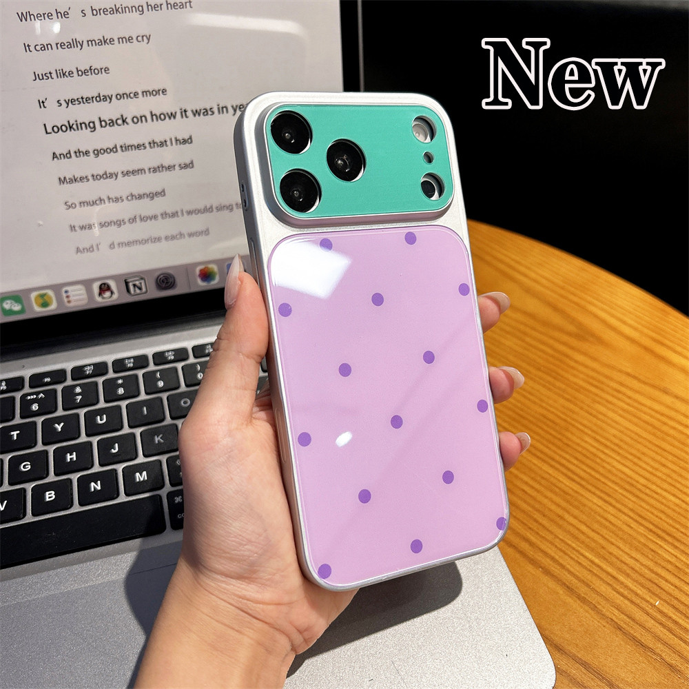 เคส IPhone 17 16 15 Pro Max เคสป้องกัน 14 Promax Simple Candy Hard Back เคสโทรศัพท์สําหรับ IP 15 16 