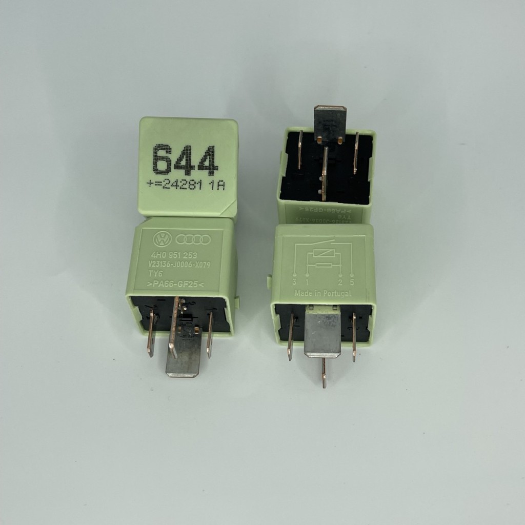 พรีเมี่ยม-รีเลย์ยานยนต์จํานวน 644 ใหม่ V23136-J0006-X079 4H0951253 รีเลย์รถยนต์ 12V 5Pin สําหรับ VW 