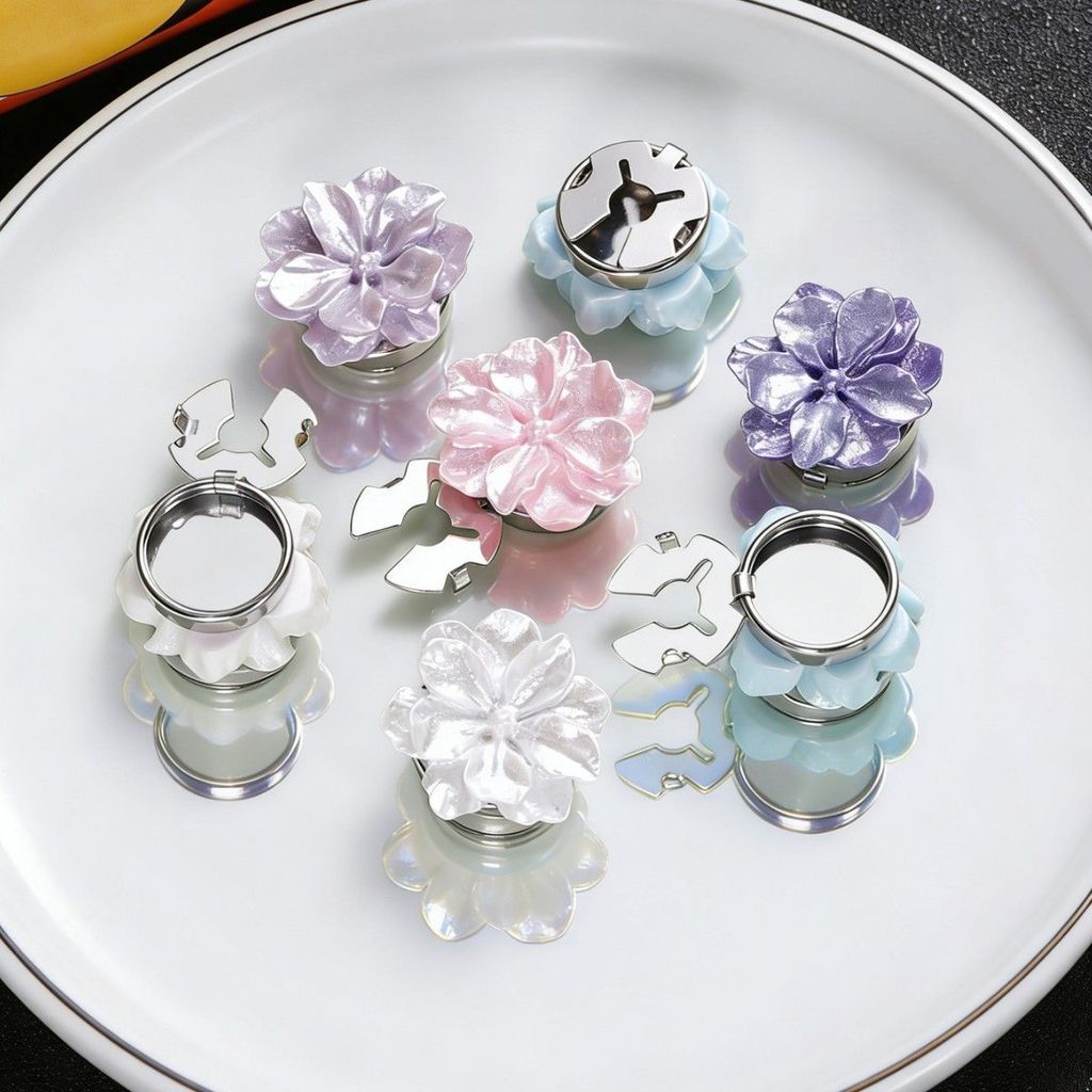 แฟชั่นประณีตดอกไม้ Cufflinks เสื้อ Cufflinks ปุ่มตกแต่ง Cufflinks Cufflinks Push ประเภทที่ถอดออกได้ 