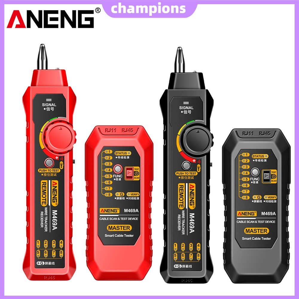 ANENG M469A วัดสายเคเบิลเครื่องมือหลายเครื่องตรวจจับสายโทรศัพท์สําหรับซ่อมเครือข่าย [แชมเปี้ยน.th]