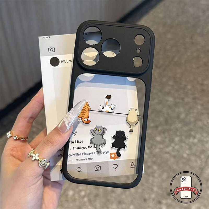 เคสโทรศัพท์ลายแมวน้อยน่ารักซน เคสไอโฟน17 IPhone 16 15 13 12 11 14 Pro Max 15 14 16 Plus Air 17 16 15 14 12 13 11
