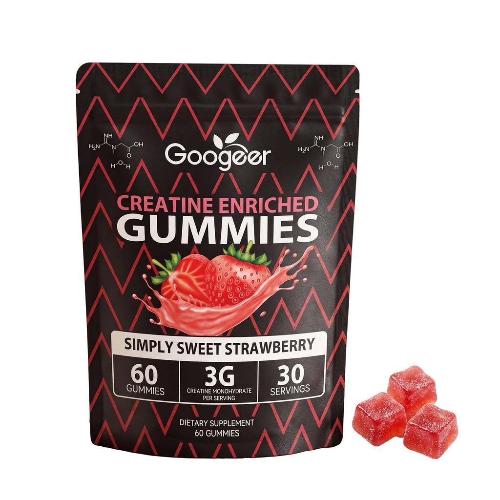 GOGEER Creatine Energy Nutrition Gummy ประกอบด้วย Monohydrate Creatine Strength Training การกู้คืนกา