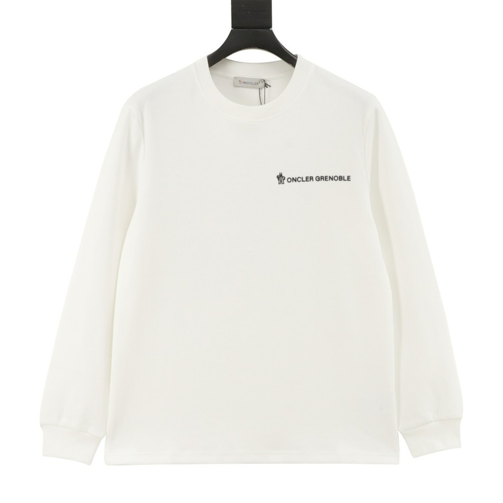 Moncler/Moncler 2026 คลาสสิกรอบคอแขนสั้นเสื้อยืดผู้ชายผู้หญิงสไตล์รอบคอ Hot-ขายสไตล์ Street สวมใส่หน