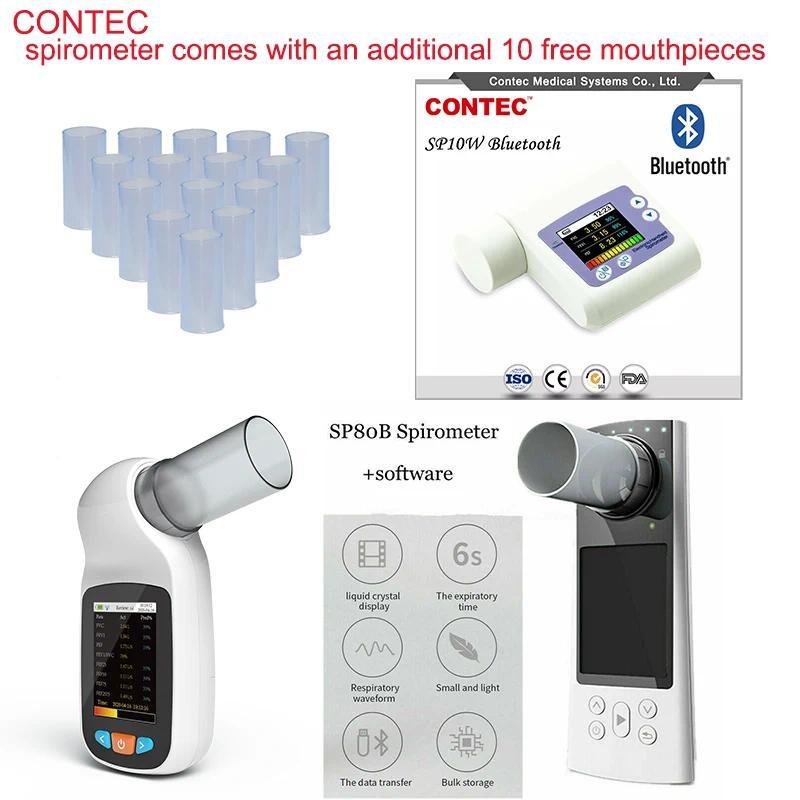 【QJ】CONTEC SP10 SP10W/SP70B SP80B/SP100 ปากเป่าปากชิ้นสําหรับ CONTEC Spriometer 20/50/100 pcs