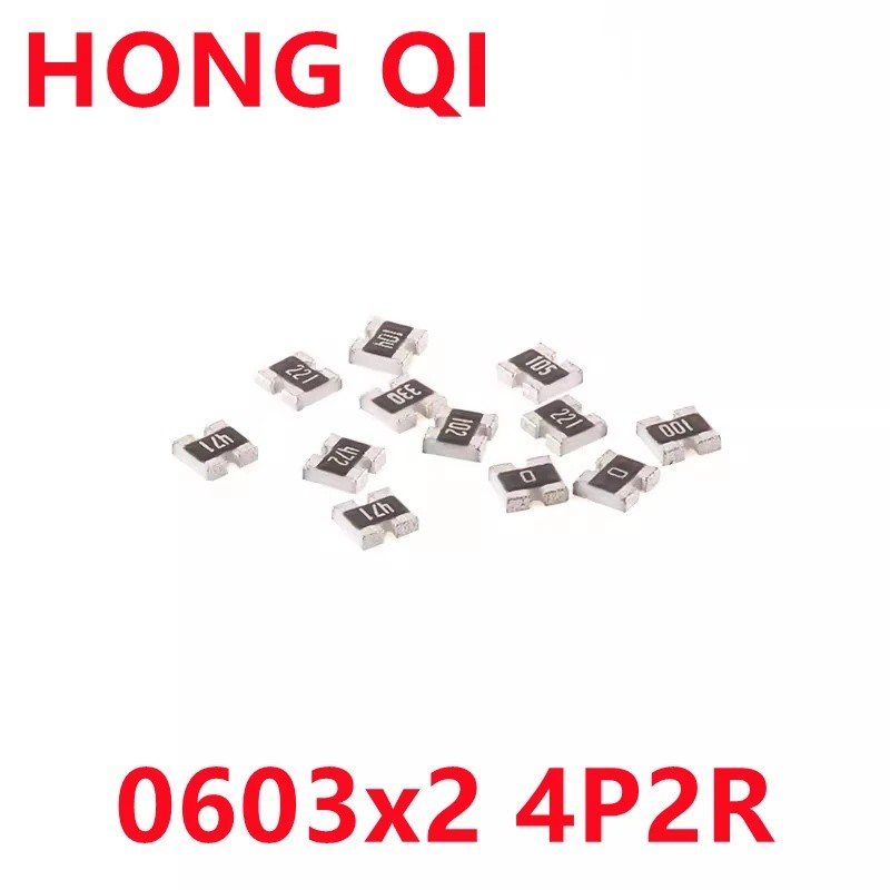 5000PCS 0603*2 10R 5% 4P2R 2*2P SMD Network Resistor Array 0ohm 0R 1K 4.7K 10K 100K 10R 33R