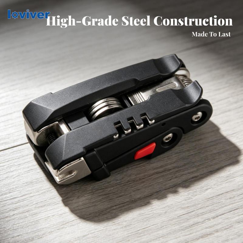 [Loviver] Cycle Multitool Bike Multitool 19-in-1 Cycle Repair Tool Rubber Levers น้ําหนักเบา