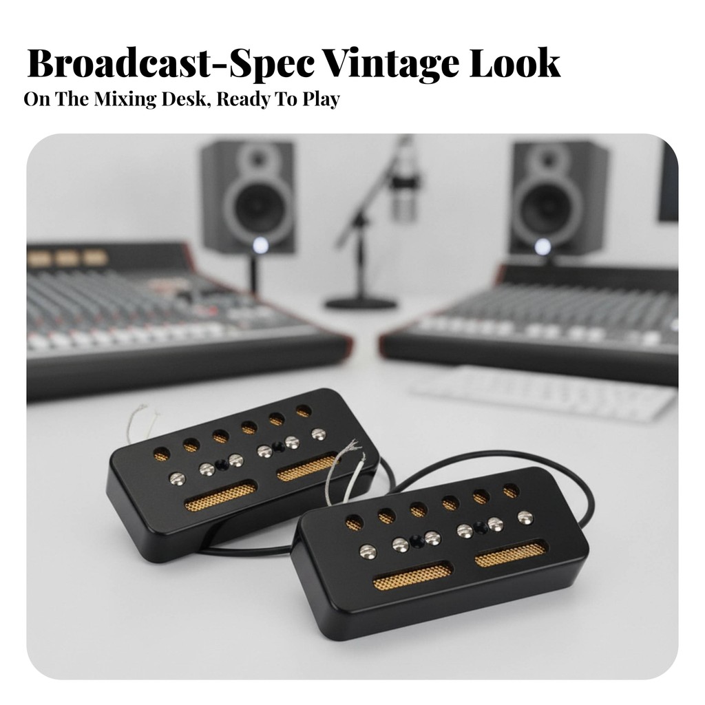 2 ชิ้น P90 รถกระบะ Vintage-Inspired P90 Single Coil Pickup Full Clear สําหรับนักกีตาร์
