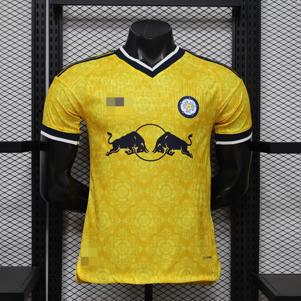 เวอร์ชั่นนักเตะใหม่ 2627 เสื้อยืดแขนสั้นฟุตบอลคุณภาพสูง Leeds United away