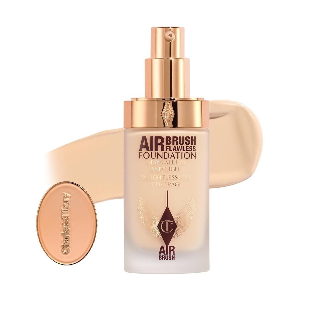 CharlotteTilburyAirbrushข้อบกพร่องรองพื้น-FullCoverageLiquidMakeupwitha-MatteFinish-oos&BlursPores-W