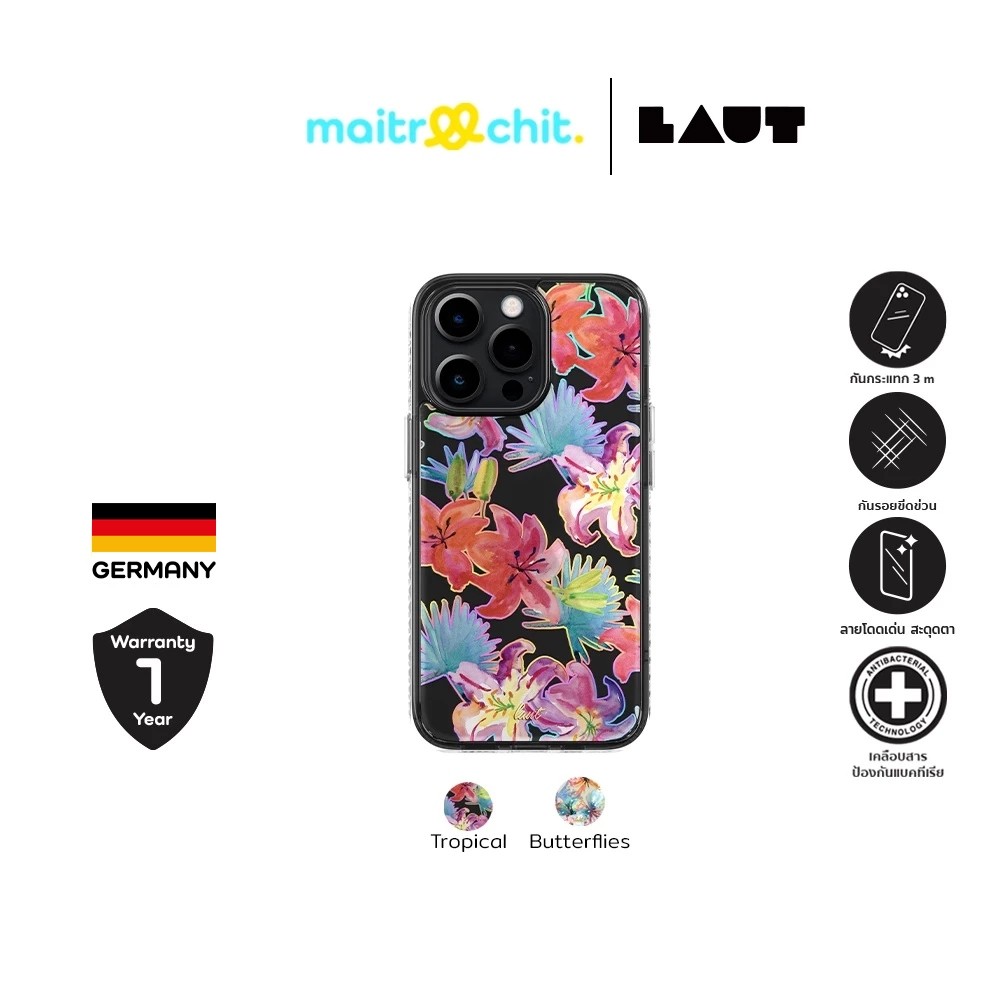 LAUT รุ่น Crystal Palette เคสสำหรับ 1Phone 14 / 14 Max / 14 Pro / 14 Pro Max
