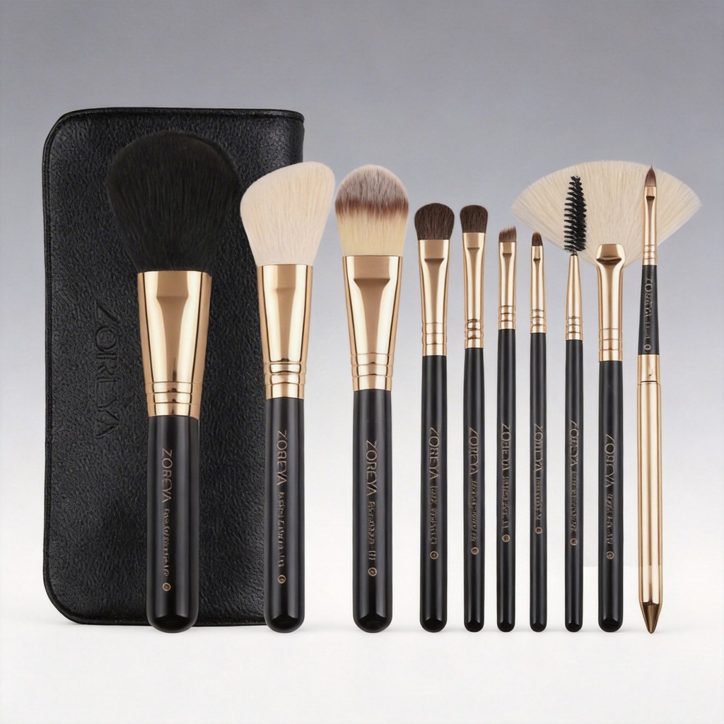 Troll Beauty Tool Loose Powder Rouge Oblique Eyebrow Brush แปรงคอนซีลเลอร์ Full Set Eyelash Roll 10 