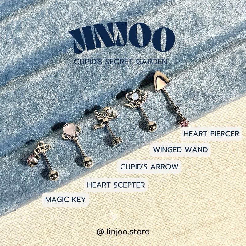 Jinjoo จิวต่างหู รุ่น Cupid's Secret Garden ดีไซน์น่ารัก (ใส่ตำแหน่ง Vertical Helix)