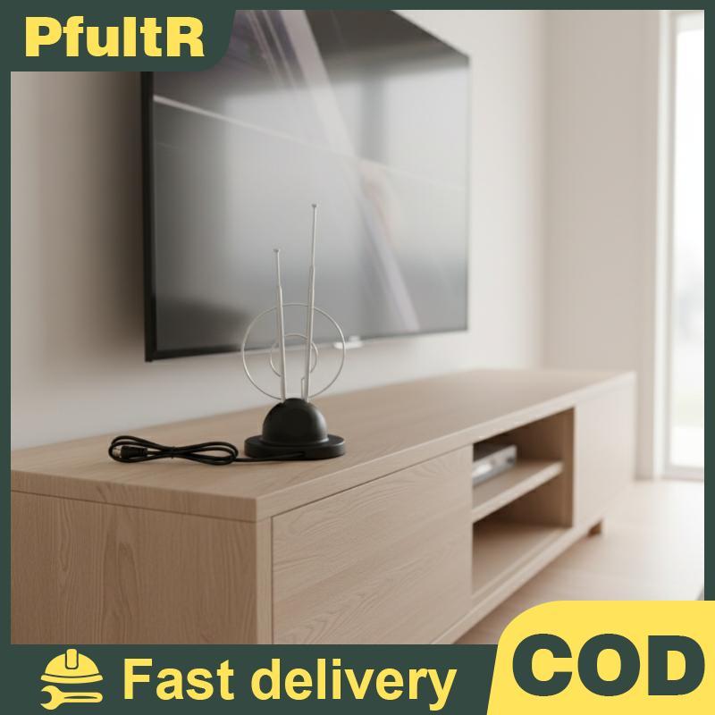 1PC Indoor Loop Rabbit Antenna Analog สัญญาณดิจิตอลเสาอากาศสากล VHF/UHF/HDTV